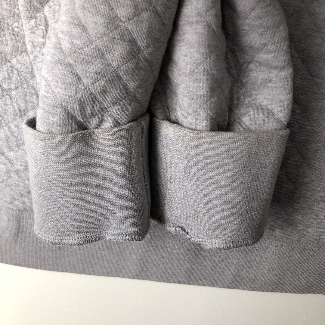 Patagonia Organic Cotton Diamond Quilt Half-Snap Sweatshirt, Women's Size Small cotton gray type Vintage Second Hand