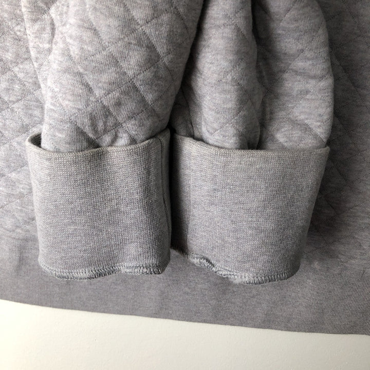 Patagonia Organic Cotton Diamond Quilt Half-Snap Sweatshirt, Women's Size Small cotton gray type Vintage Second Hand