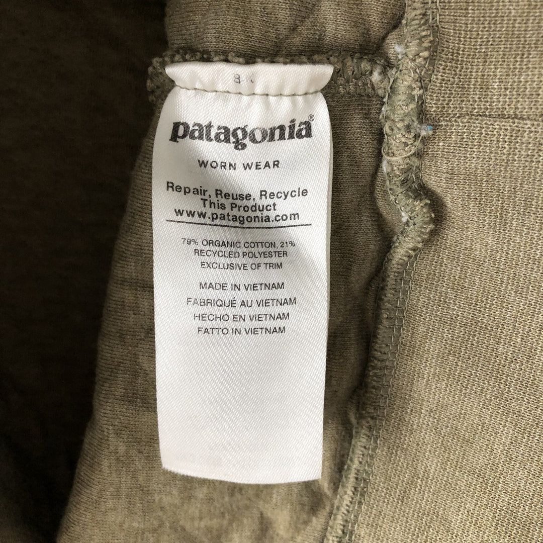 Patagonia Organic Cotton Diamond Quilt Half-Snap Sweatshirt, Women's Size Small cotton Beige type Vintage Second Hand