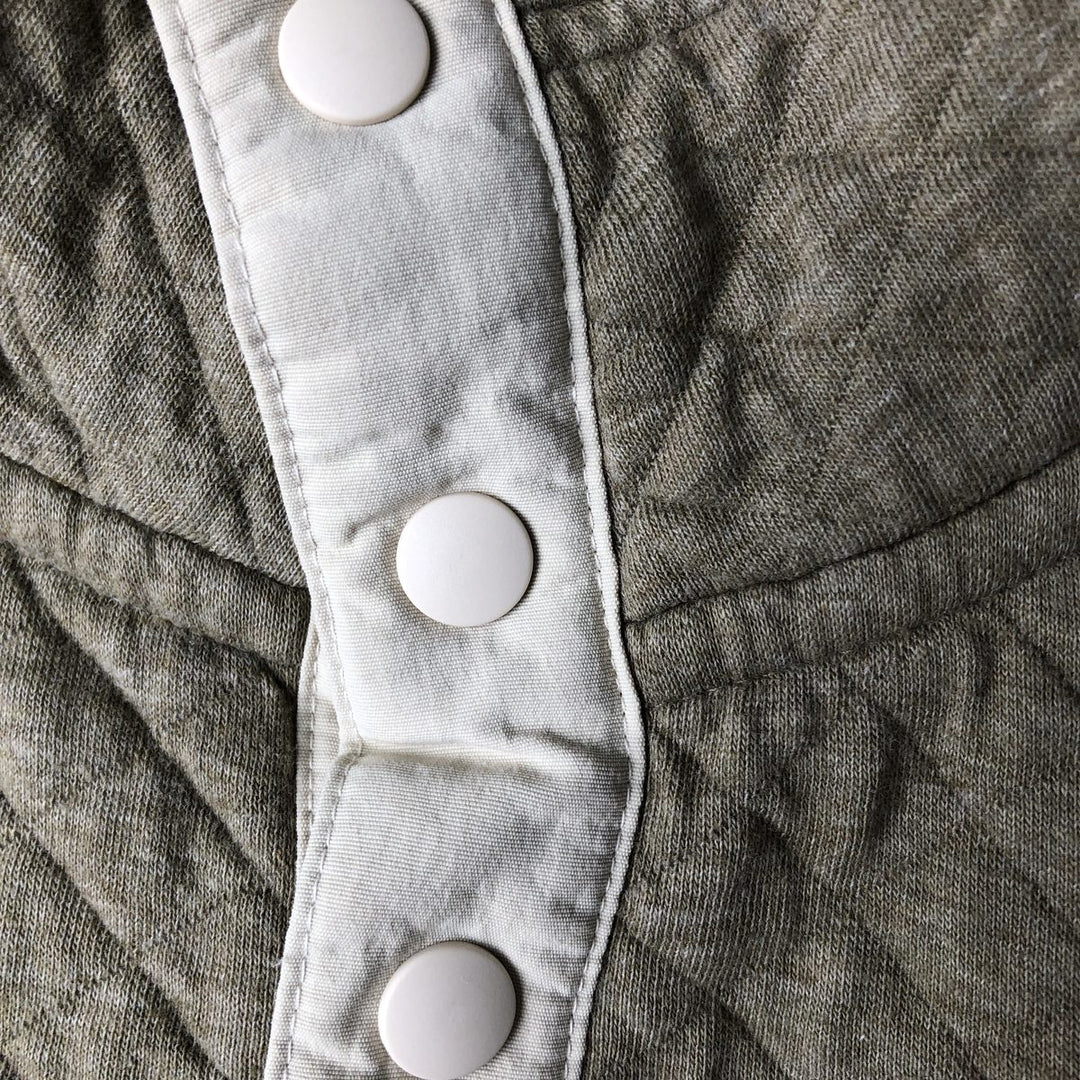 Patagonia Organic Cotton Diamond Quilt Half-Snap Sweatshirt, Women's Size Small cotton Beige type Vintage Second Hand