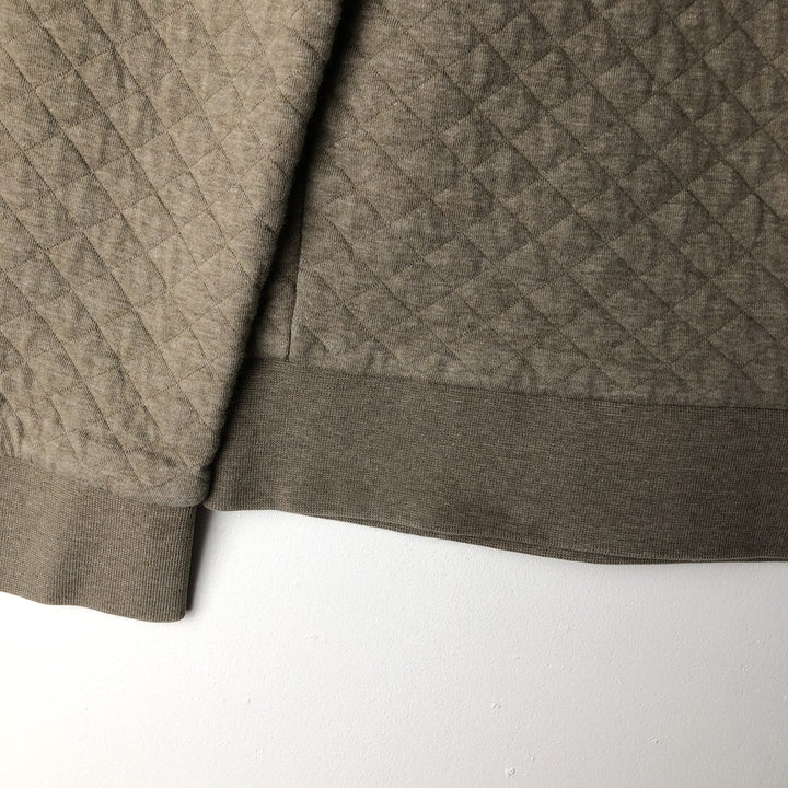 Patagonia Organic Cotton Diamond Quilt Half-Snap Sweatshirt, Women's Size Small cotton Beige type Vintage Second Hand