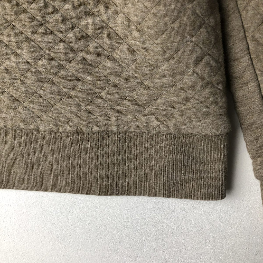 Patagonia Organic Cotton Diamond Quilt Half-Snap Sweatshirt, Women's Size Small cotton Beige type Vintage Second Hand