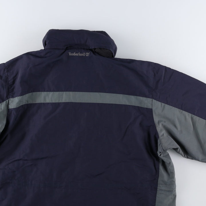 00'S Timberland nylon jacket, men's size XL Nylon navy blue type Vintage Second Hand