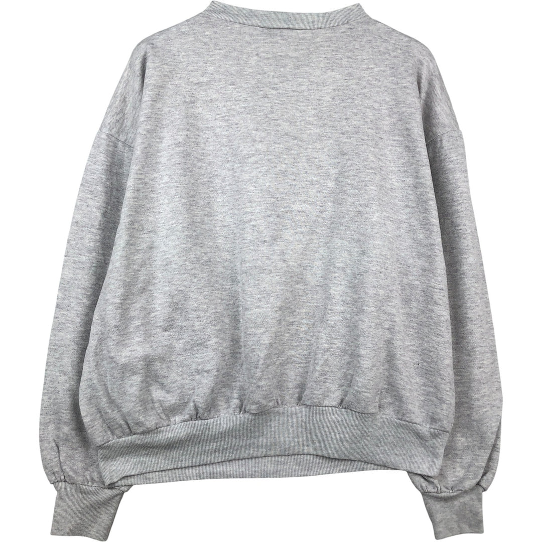 Vintage 90'S TEASE Teddy Bear Pattern Print Sweatshirt, Made in USA, Women's Size XL cotton gray type Vintage Second Hand