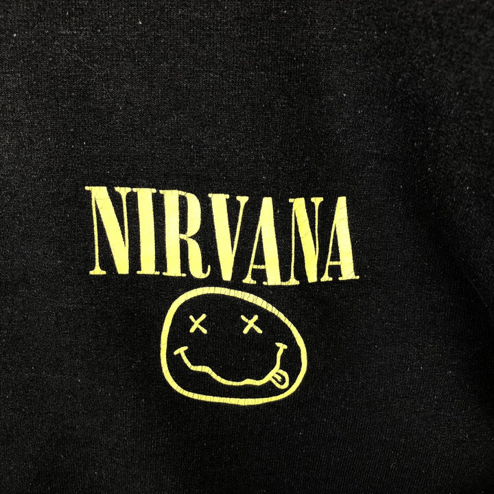 Gildan GILDAN NIRVANA band sweatshirt, women's size S cotton black type Vintage Second Hand