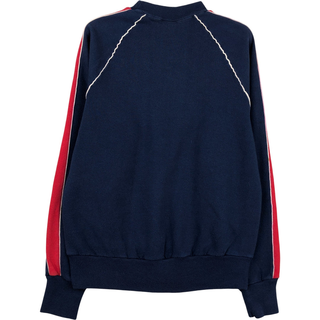 Vintage triple print college sweatshirt, size S, women's polyester navy blue type Vintage Second Hand