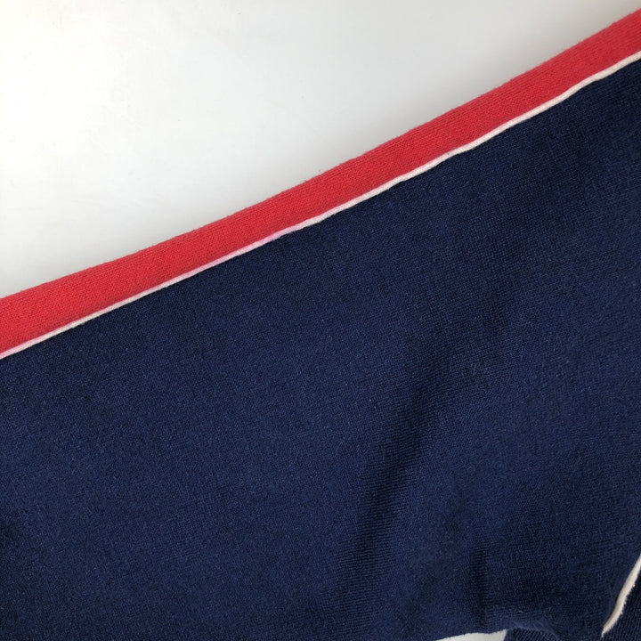 Vintage triple print college sweatshirt, size S, women's polyester navy blue type Vintage Second Hand