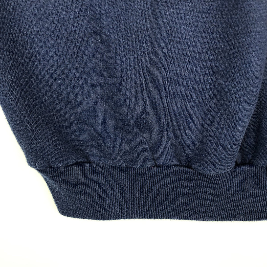 Vintage triple print college sweatshirt, size S, women's polyester navy blue type Vintage Second Hand
