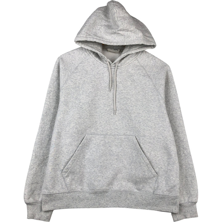 Carhartt WORK IN PROGRESS sweatshirt pullover hoodie, men's size S cotton gray type Vintage Second Hand