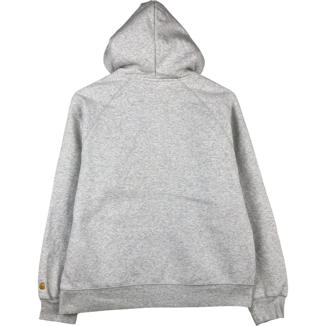 Carhartt WORK IN PROGRESS sweatshirt pullover hoodie, men's size S cotton gray type Vintage Second Hand