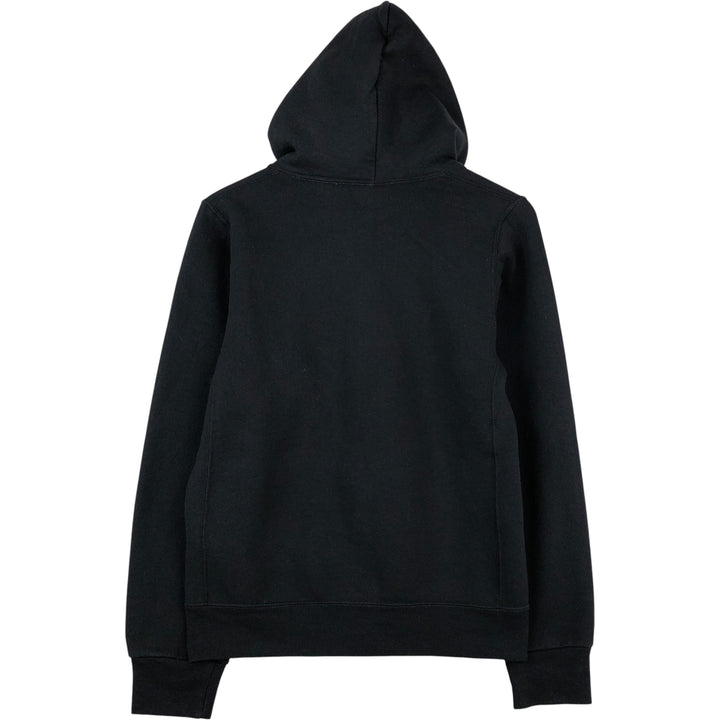 90s-00'S Russell full-zip sweatshirt, women's size S cotton black type Vintage Second Hand