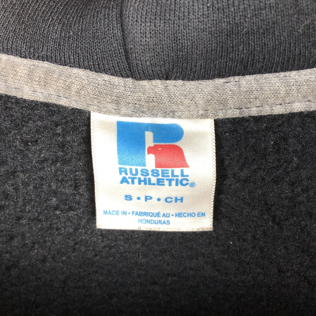 90s-00'S Russell full-zip sweatshirt, women's size S cotton black type Vintage Second Hand