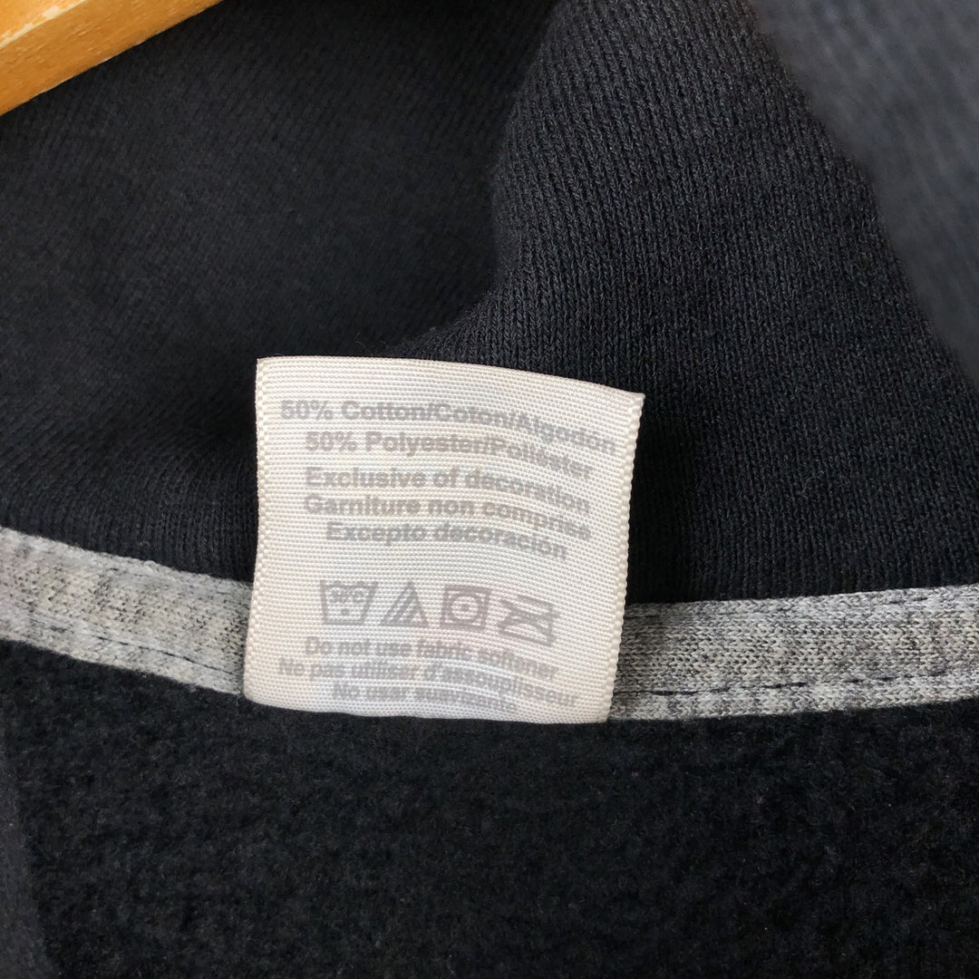90s-00'S Russell full-zip sweatshirt, women's size S cotton black type Vintage Second Hand
