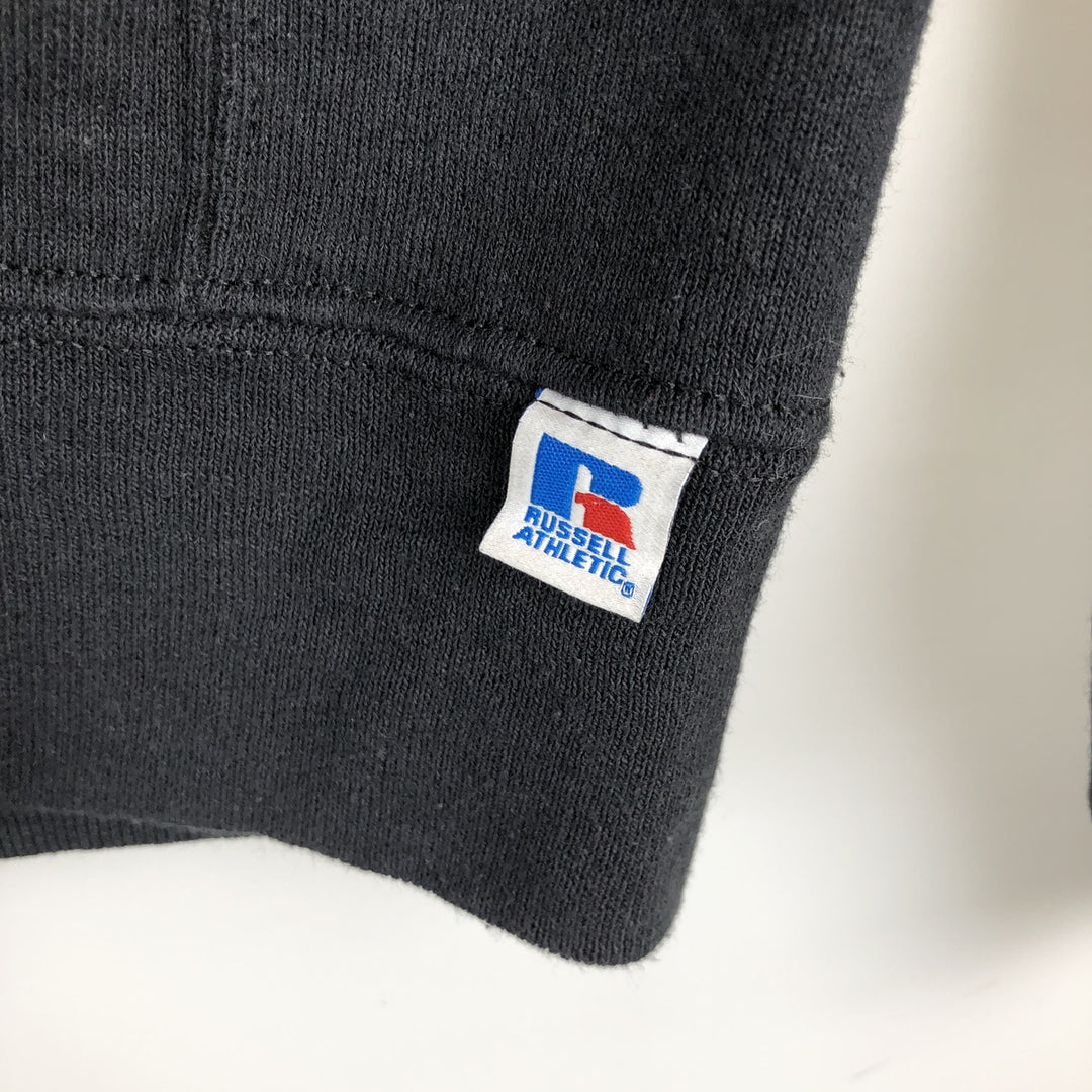 90s-00'S Russell full-zip sweatshirt, women's size S cotton black type Vintage Second Hand