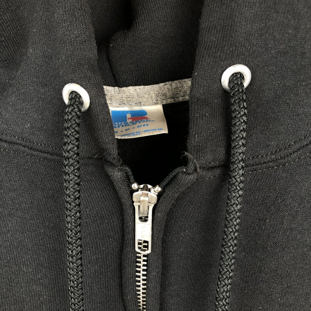 90s-00'S Russell full-zip sweatshirt, women's size S cotton black type Vintage Second Hand
