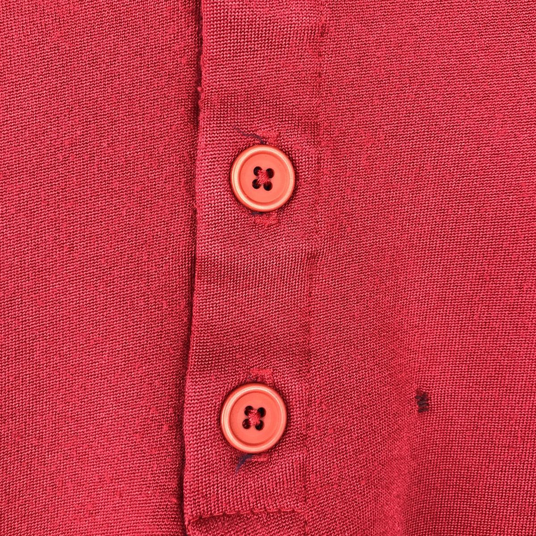 90s~ Patagonia CAPILENE Henley Fleece Pullover, Made in USA, Women's Size L unclear red type Vintage Second Hand
