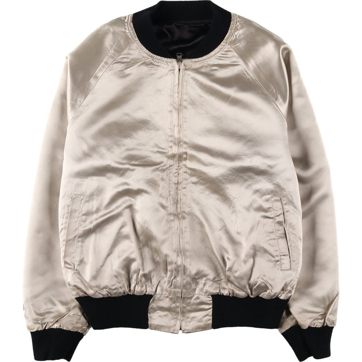 AAARDVARK'S Reversible Nylon Blouson, Made in USA, Men's Size L unclear black type Vintage Second Hand