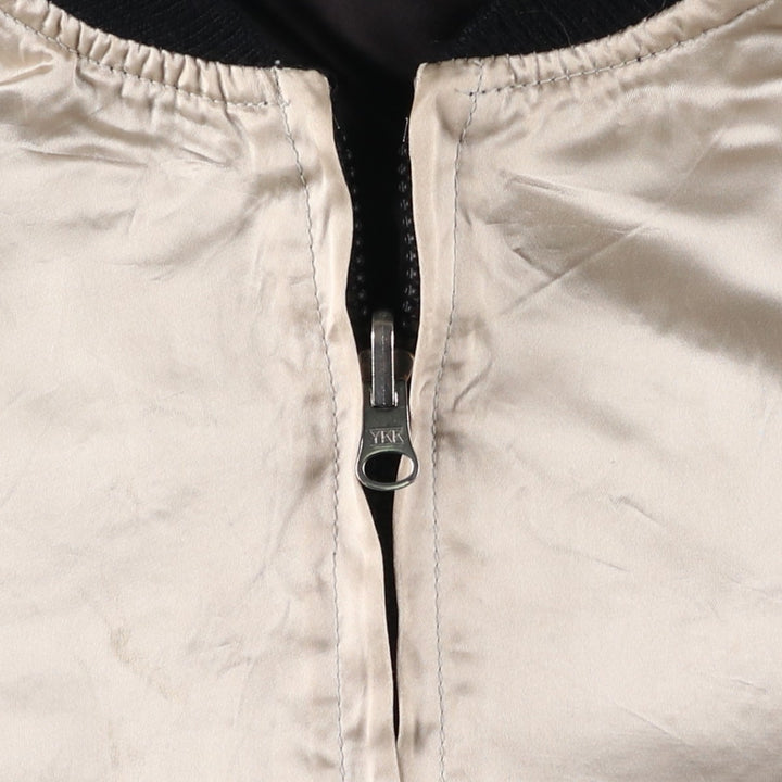 AAARDVARK'S Reversible Nylon Blouson, Made in USA, Men's Size L unclear black type Vintage Second Hand