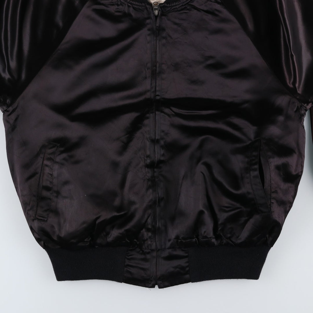AAARDVARK'S Reversible Nylon Blouson, Made in USA, Men's Size L unclear black type Vintage Second Hand
