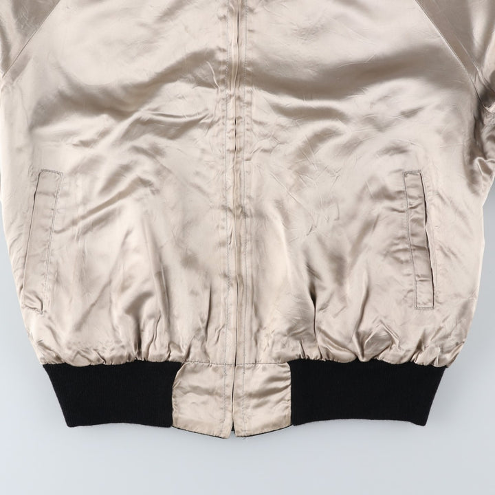 AAARDVARK'S Reversible Nylon Blouson, Made in USA, Men's Size L unclear black type Vintage Second Hand