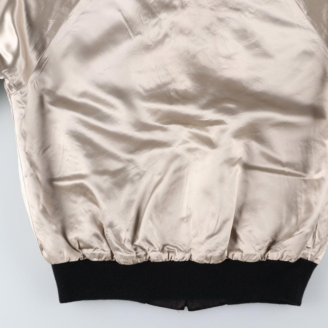 AAARDVARK'S Reversible Nylon Blouson, Made in USA, Men's Size L unclear black type Vintage Second Hand