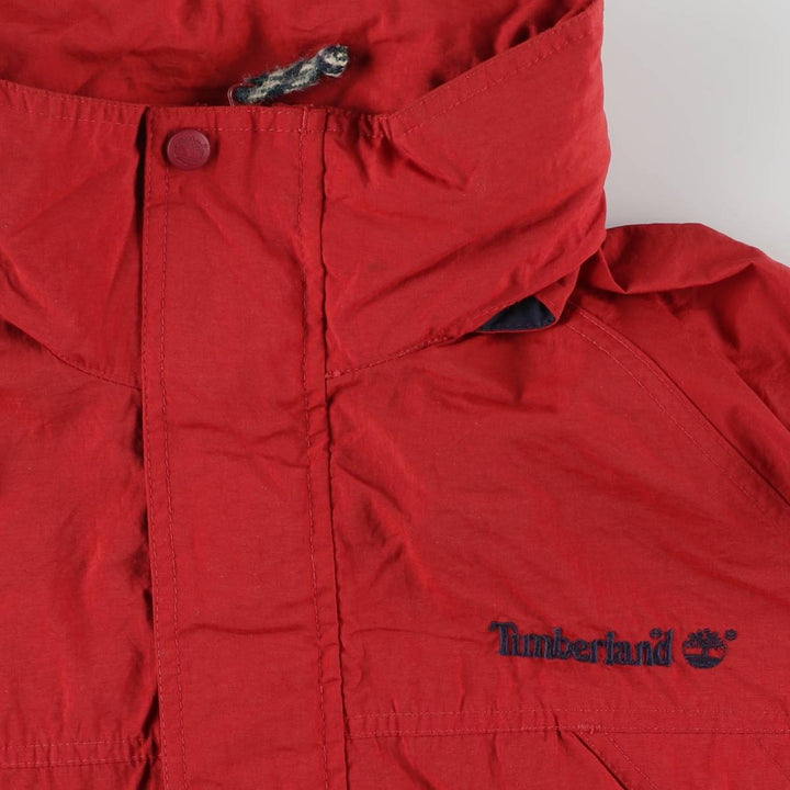 Vintage 90'S Timberland WEATHERGEAR nylon jacket, men's size L Nylon red type Vintage Second Hand