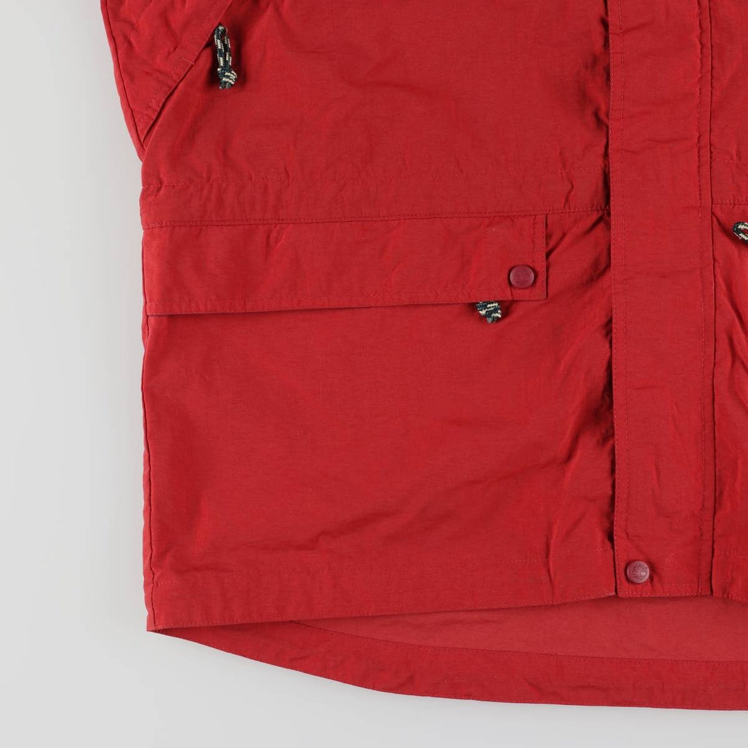 Vintage 90'S Timberland WEATHERGEAR nylon jacket, men's size L Nylon red type Vintage Second Hand