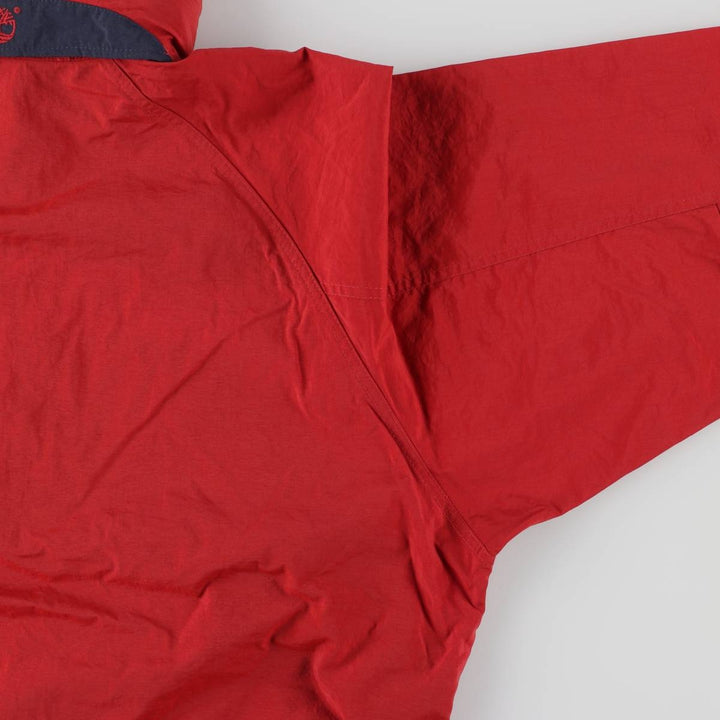 Vintage 90'S Timberland WEATHERGEAR nylon jacket, men's size L Nylon red type Vintage Second Hand