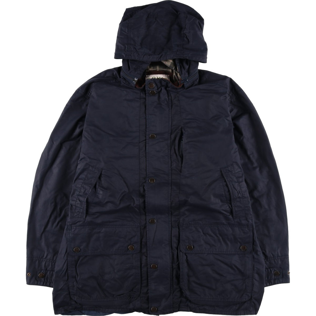 90s-00'S Orvis Cotton and Nylon Parka, Men's Size XL, Vintage cotton navy blue type Vintage Second Hand