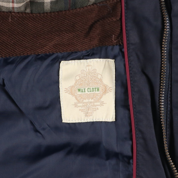 90s-00'S Orvis Cotton and Nylon Parka, Men's Size XL, Vintage cotton navy blue type Vintage Second Hand