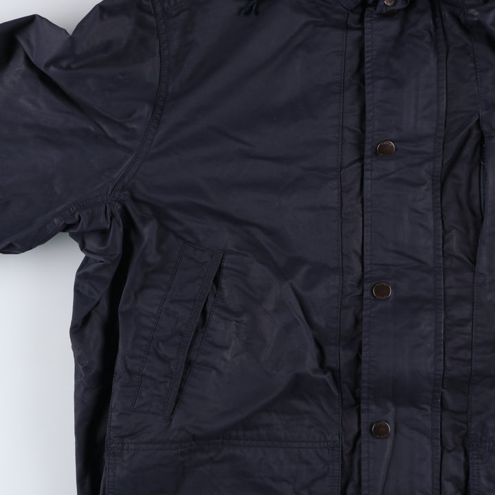 90s-00'S Orvis Cotton and Nylon Parka, Men's Size XL, Vintage cotton navy blue type Vintage Second Hand