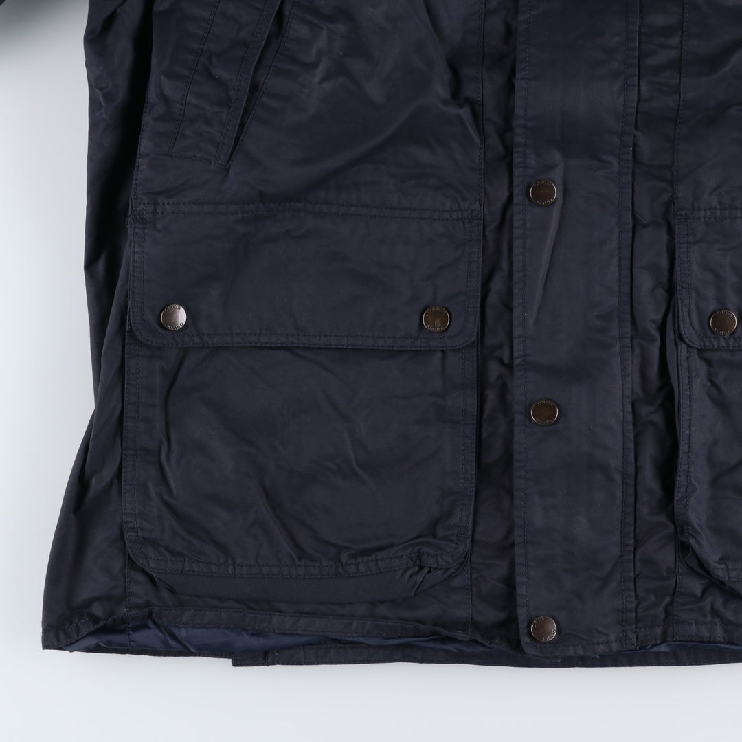 90s-00'S Orvis Cotton and Nylon Parka, Men's Size XL, Vintage cotton navy blue type Vintage Second Hand