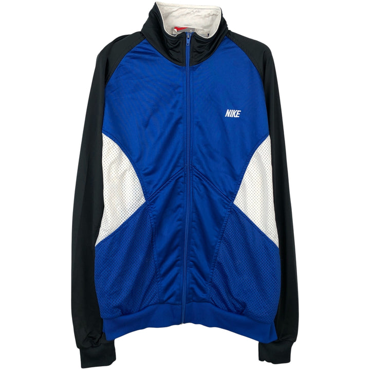 90'S Nike Silver Tag Back Logo Jersey Track Jacket Men's XL polyester blue type Vintage Second Hand