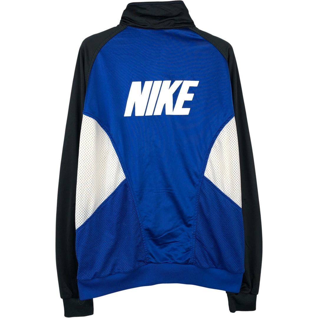 90'S Nike Silver Tag Back Logo Jersey Track Jacket Men's XL polyester blue type Vintage Second Hand