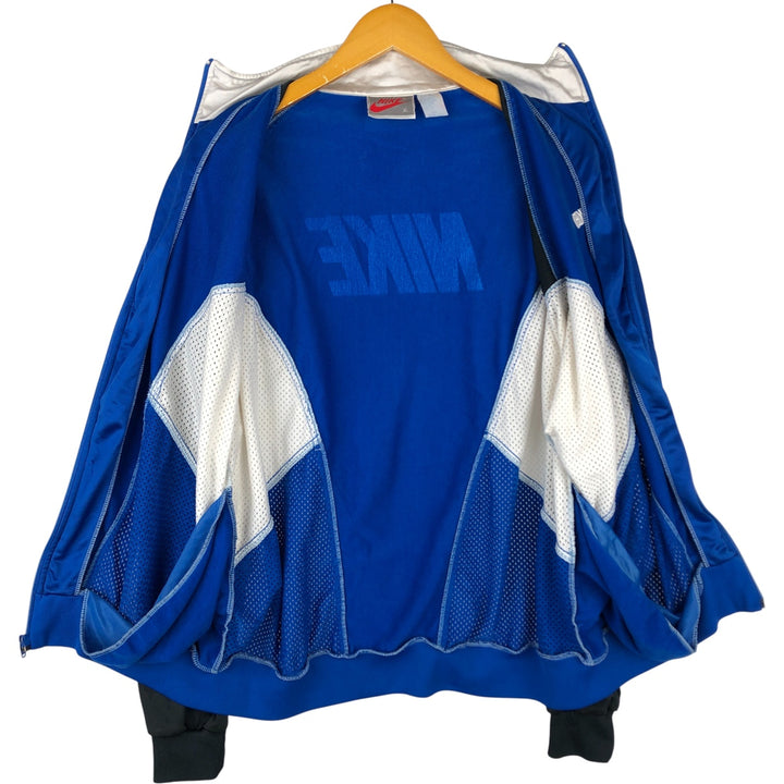90'S Nike Silver Tag Back Logo Jersey Track Jacket Men's XL polyester blue type Vintage Second Hand