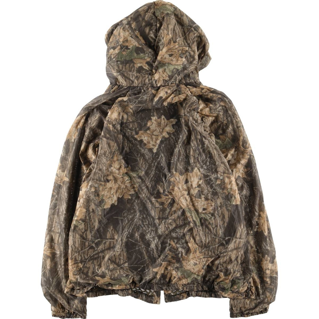 90'S Shannon's Bug Tamer Realtree Camo Hooded Bug Jacket Mosquito Parka Made in USA polyester Beige type Vintage Second Hand