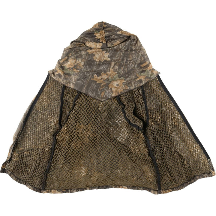 90'S Shannon's Bug Tamer Realtree Camo Hooded Bug Jacket Mosquito Parka Made in USA polyester Beige type Vintage Second Hand