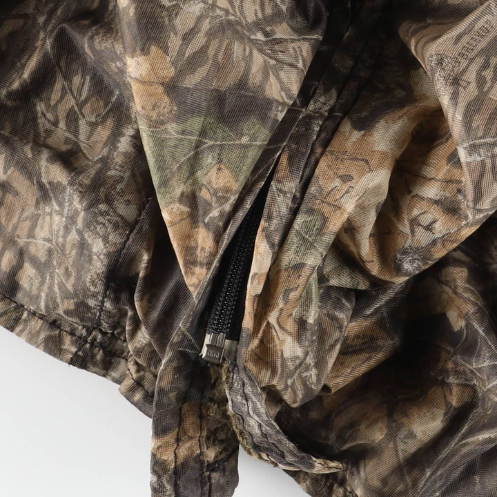 90'S Shannon's Bug Tamer Realtree Camo Hooded Bug Jacket Mosquito Parka Made in USA polyester Beige type Vintage Second Hand