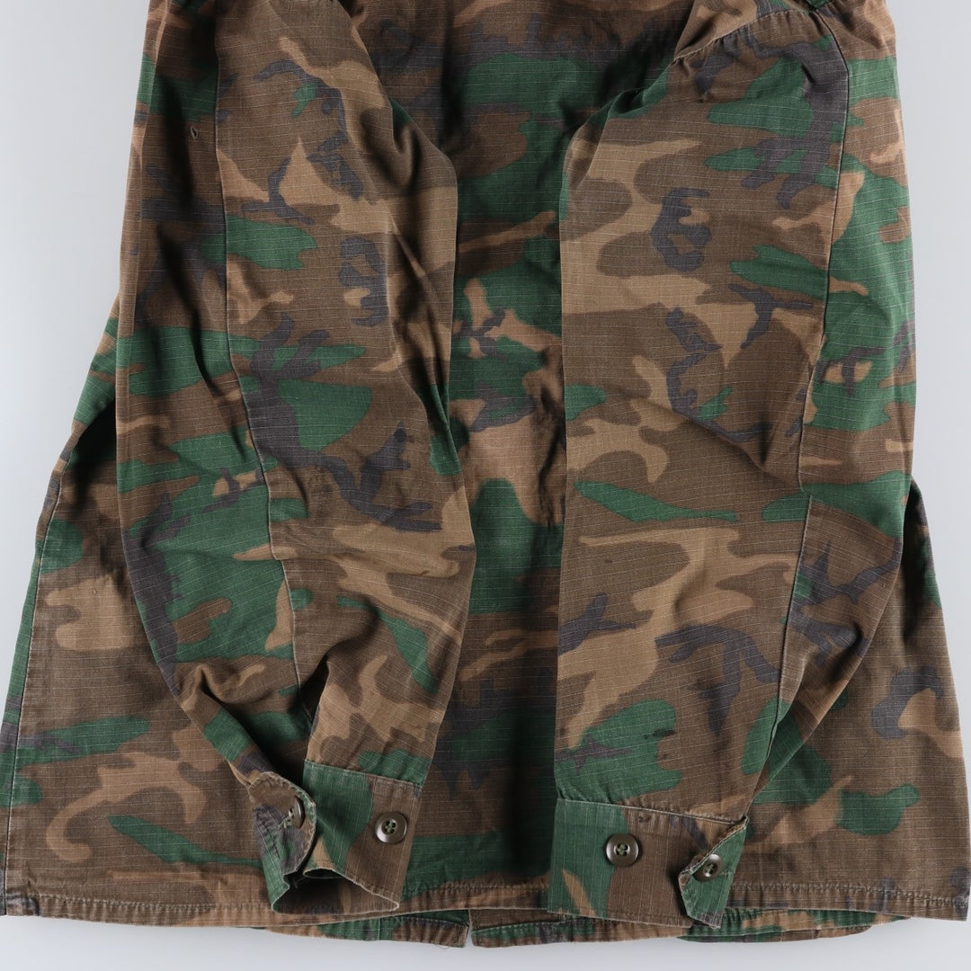 Camouflage Woodland Camo Ripstop with Stencil, ERDL Green Leaf Camo, Men's Medium unclear Khaki type Vintage Second Hand