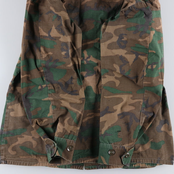 Camouflage Woodland Camo Ripstop with Stencil, ERDL Green Leaf Camo, Men's Medium unclear Khaki type Vintage Second Hand