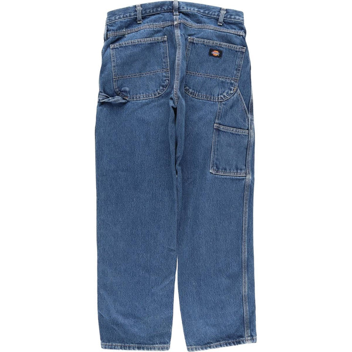 Dickies denim painter pants for men, equivalent to W35 cotton blue type Vintage Second Hand