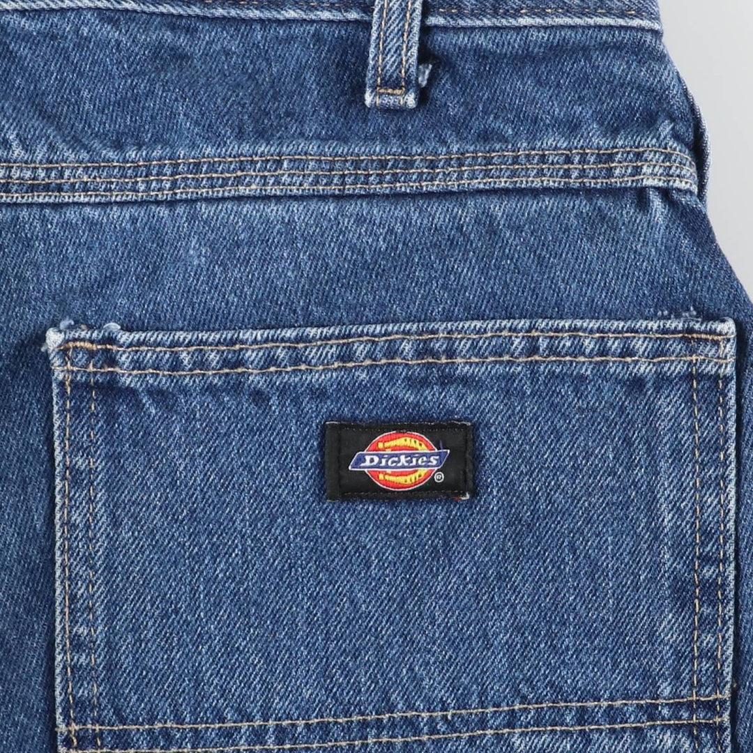 Dickies denim painter pants for men, equivalent to W35 cotton blue type Vintage Second Hand