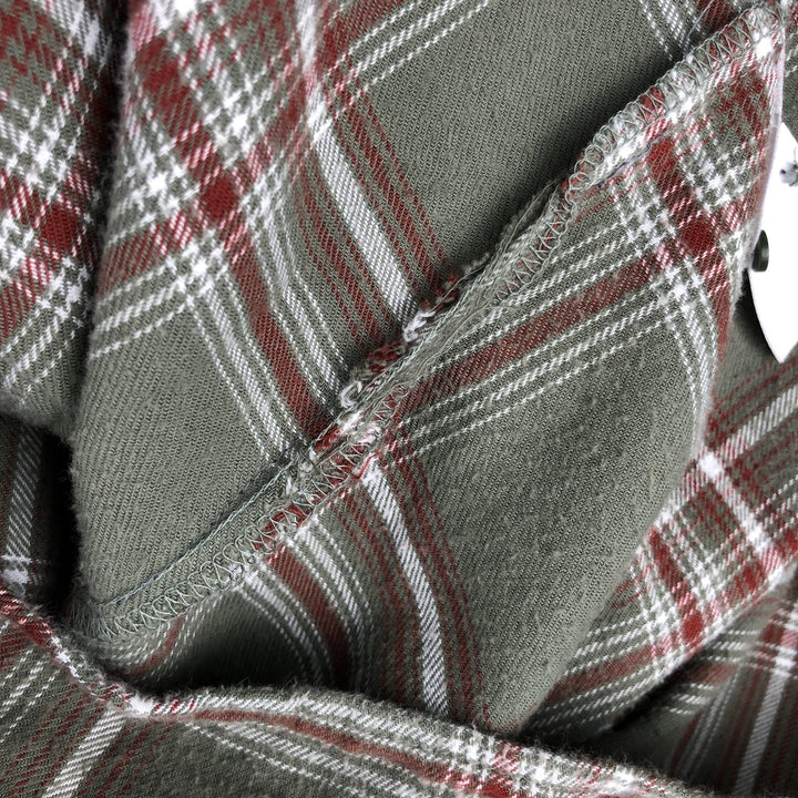 Columbia PFG Long Sleeve Button-Down Light Flannel Check Shirt, Men's Size Medium cotton Khaki type Vintage Second Hand