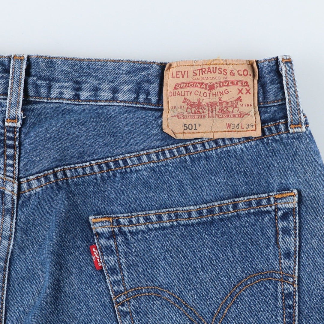 Levi's 501 Euro Model Straight Denim Pants Men's W36 cotton blue type Vintage Second Hand