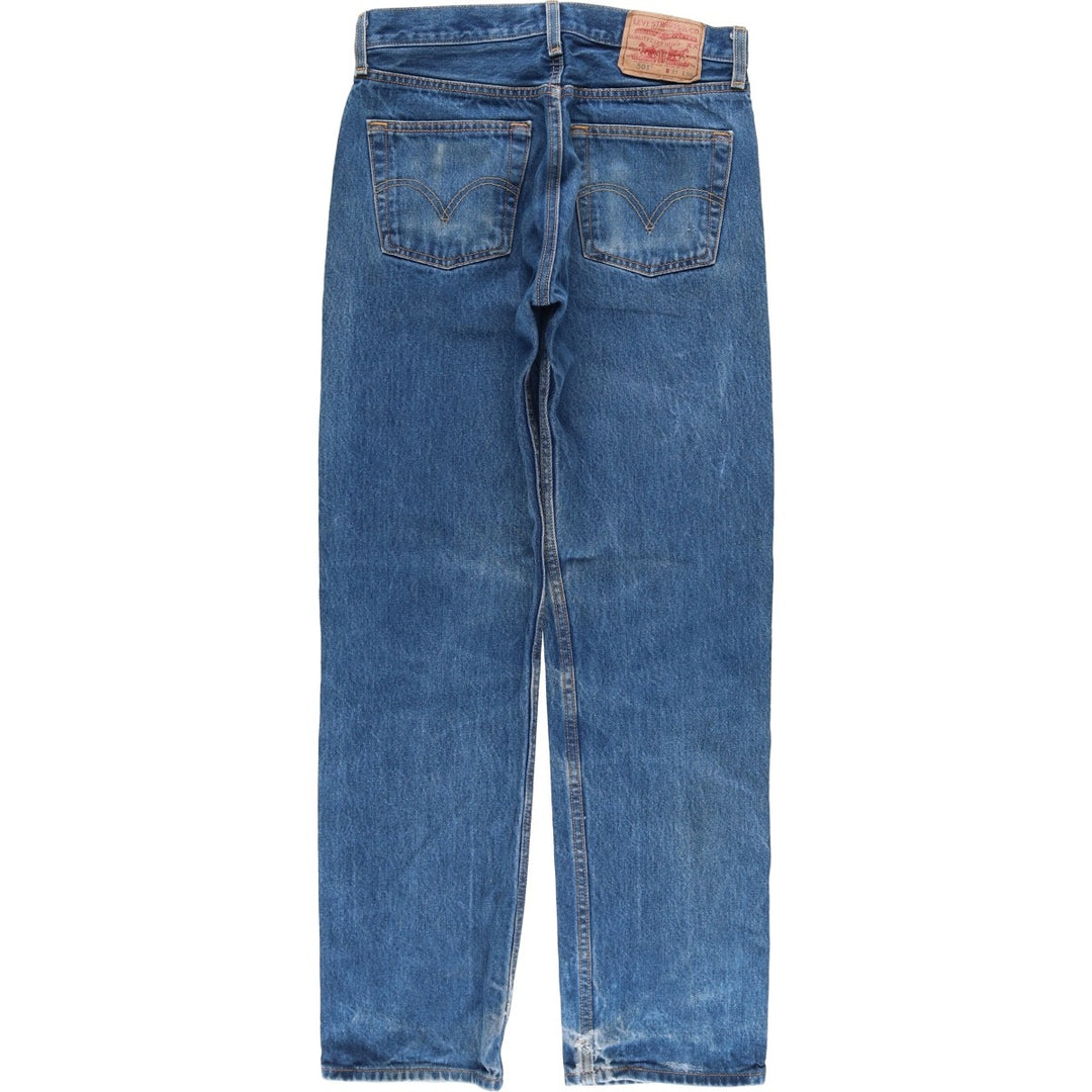 2000'S Levi's 501 Straight Leg Button-Fly Denim Pants, Men's, Size W29 cotton blue type Vintage Second Hand