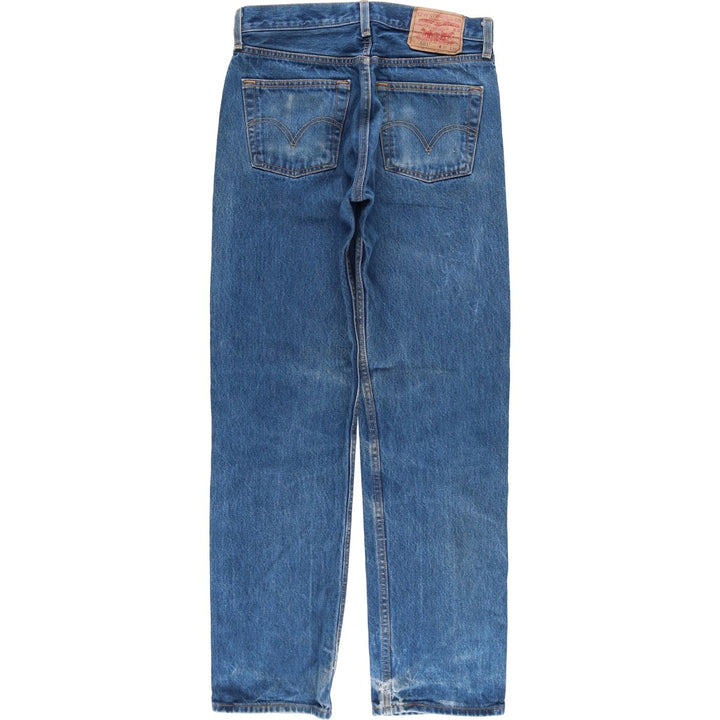 2000'S Levi's 501 Straight Leg Button-Fly Denim Pants, Men's, Size W29 cotton blue type Vintage Second Hand