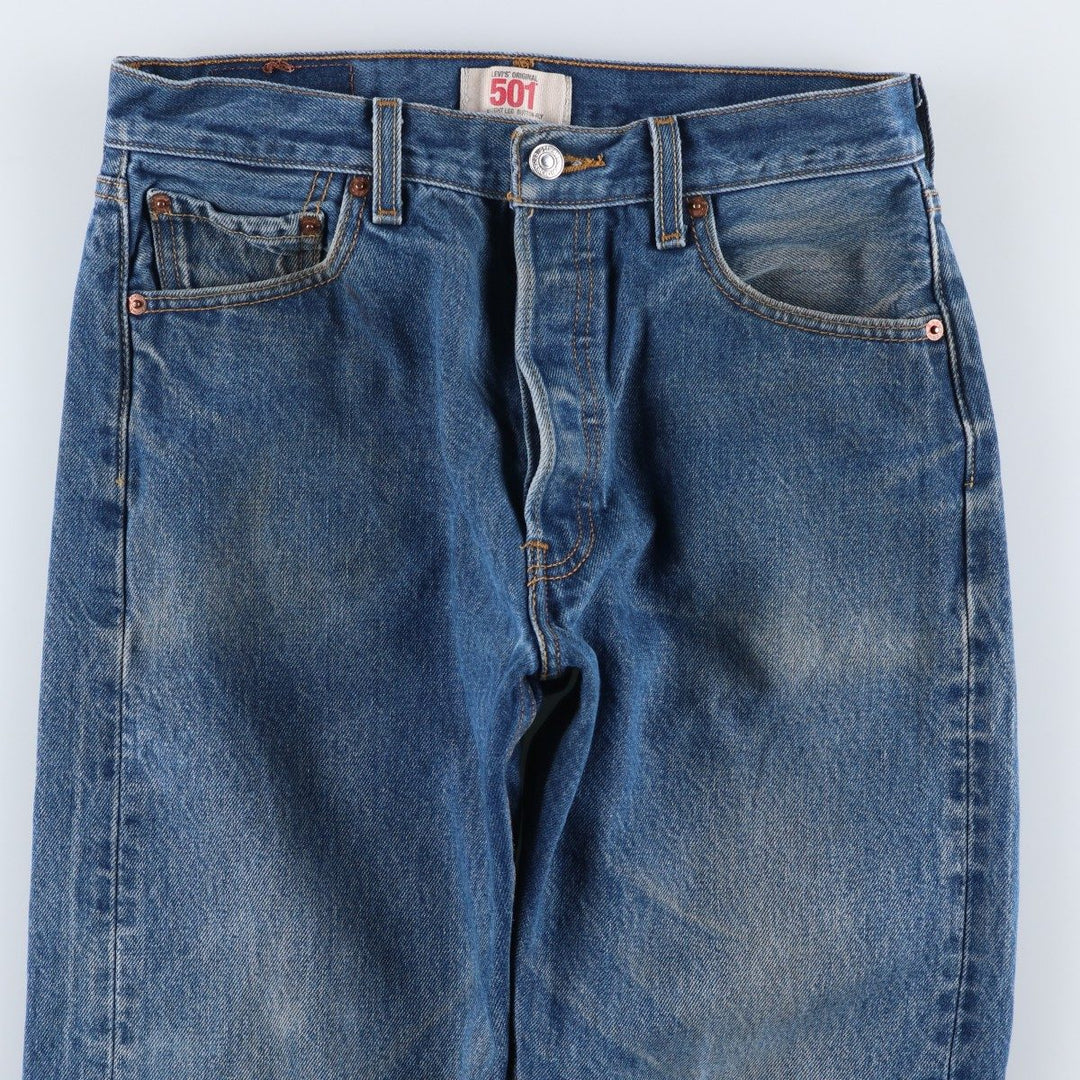2000'S Levi's 501 Straight Leg Button-Fly Denim Pants, Men's, Size W29 cotton blue type Vintage Second Hand