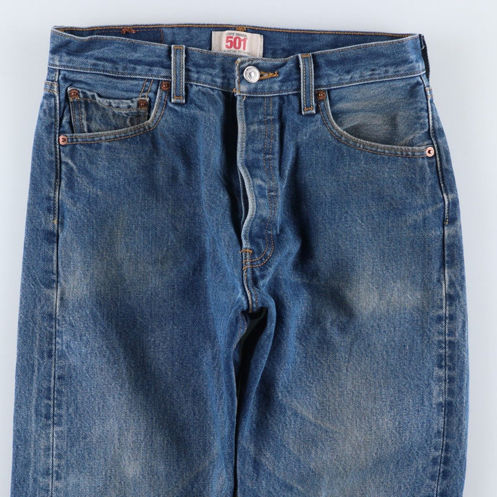 2000'S Levi's 501 Straight Leg Button-Fly Denim Pants, Men's, Size W29 cotton blue type Vintage Second Hand