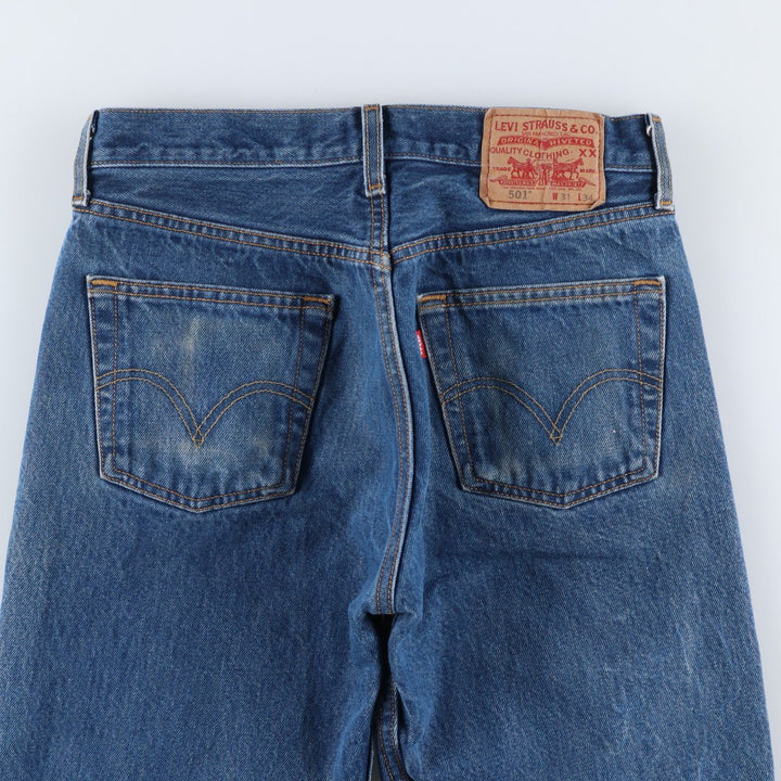 2000'S Levi's 501 Straight Leg Button-Fly Denim Pants, Men's, Size W29 cotton blue type Vintage Second Hand
