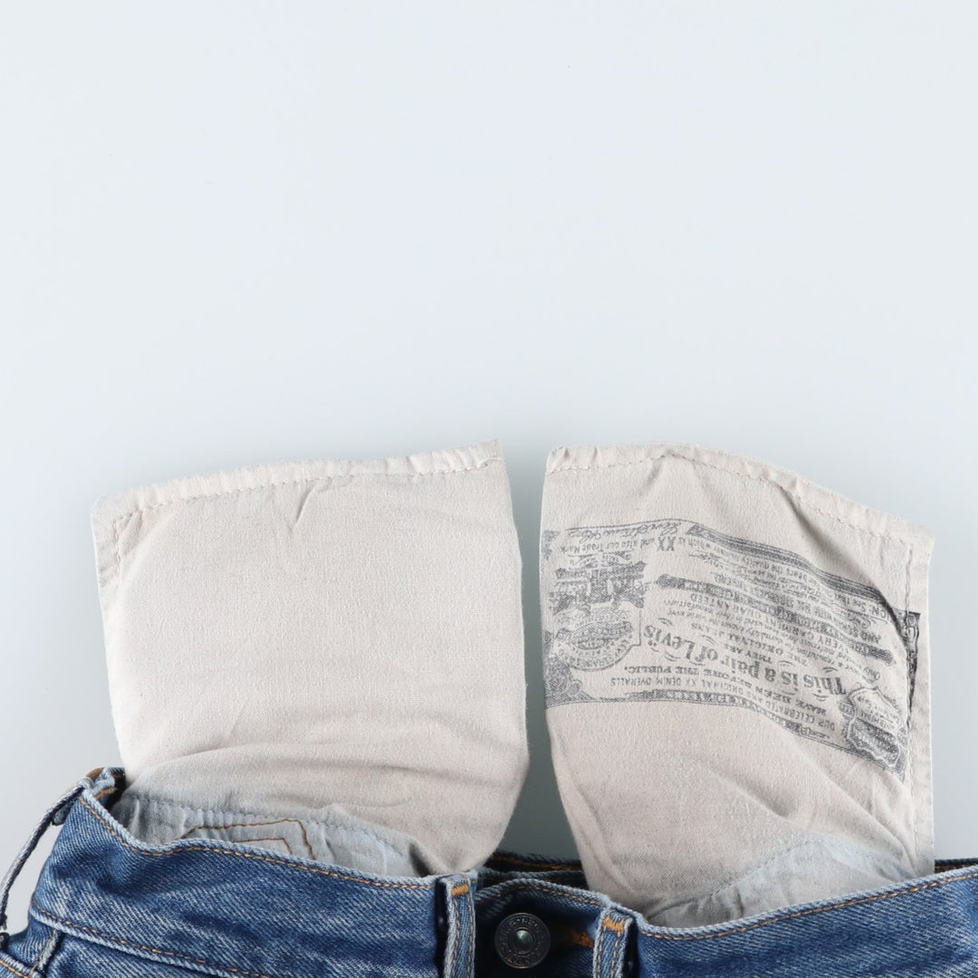 2000'S Levi's 501 Straight Leg Button-Fly Denim Pants, Men's, Size W29 cotton blue type Vintage Second Hand